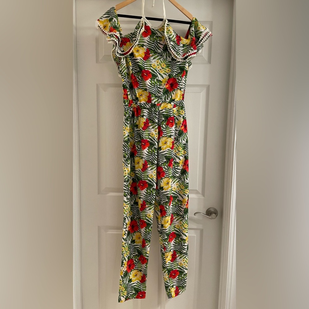 Halter style long jumpsuit by XOXO size large.